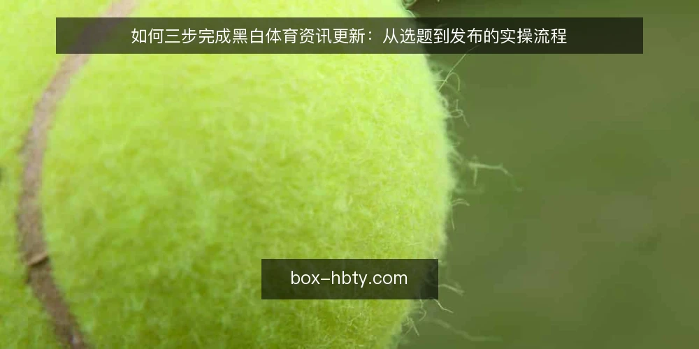 如何三步完成黑白体育资讯更新:从选题到发布的实操流程 — 第一步:明确更新目标与受众 配图